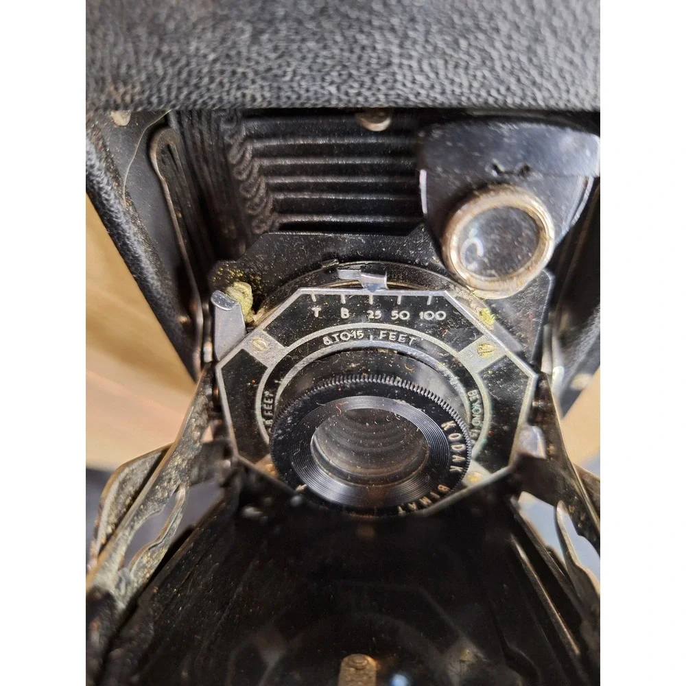 Vintage 1937 Kodak Junior Six-16 Series II Folding Camera Kodak Bimat Lens Black